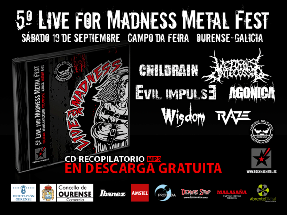 CD PROMOCIONAL - Live For Madness Metal Fest 2015